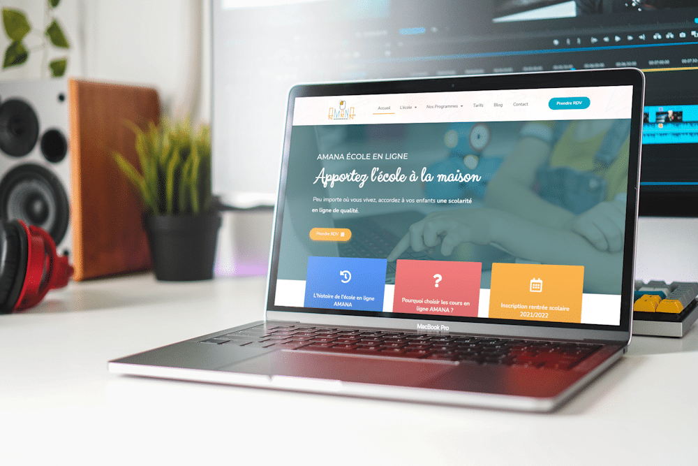 Amana Ecole en Ligne conception de site - Conception E-commerce