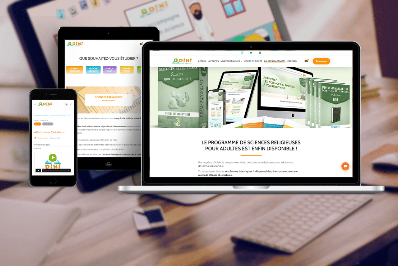 Dini en Ligne conception de site + espace-membres - Conception E-commerce